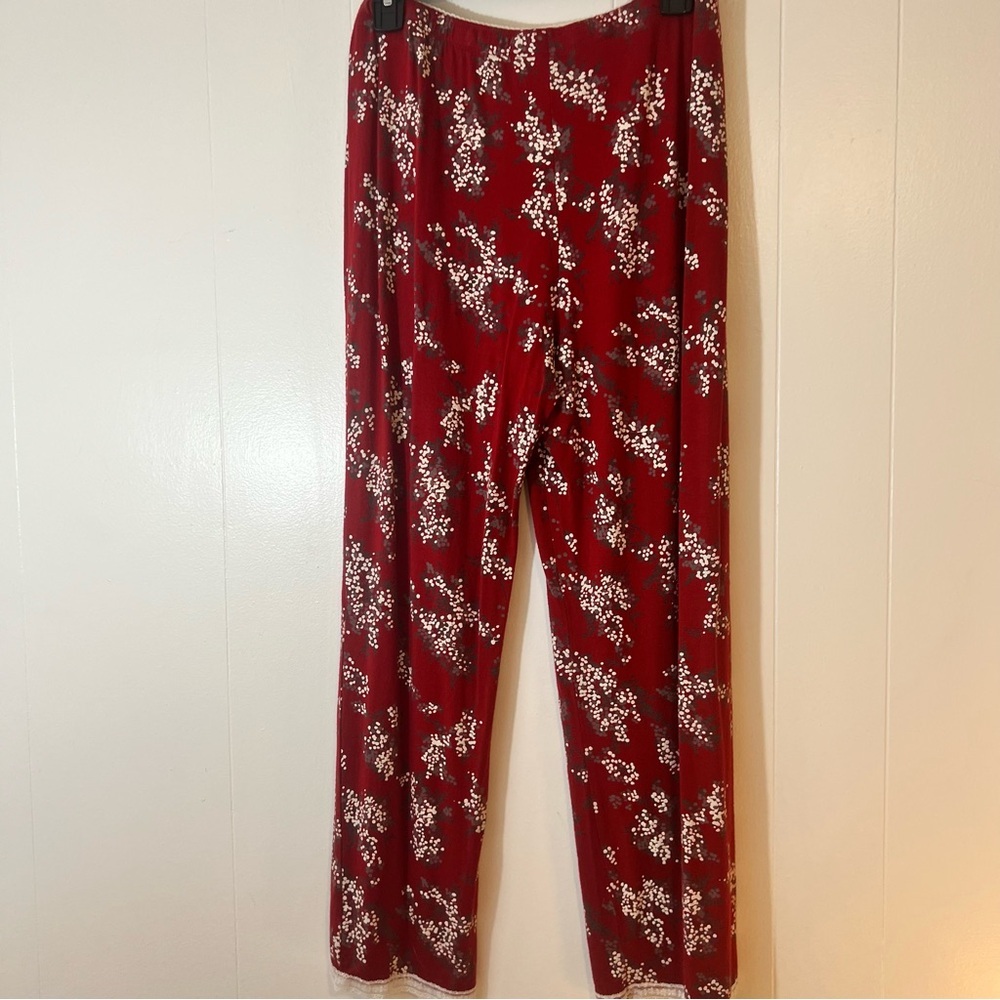 Red Floral by Gapbody PJ Bottoms Drawstring waist Size Medium